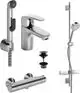 HANSA-Badezimmer-Armaturen-Paket-HANSAPINTO-4552-DN15-Chrom-45520080 gallery number 1